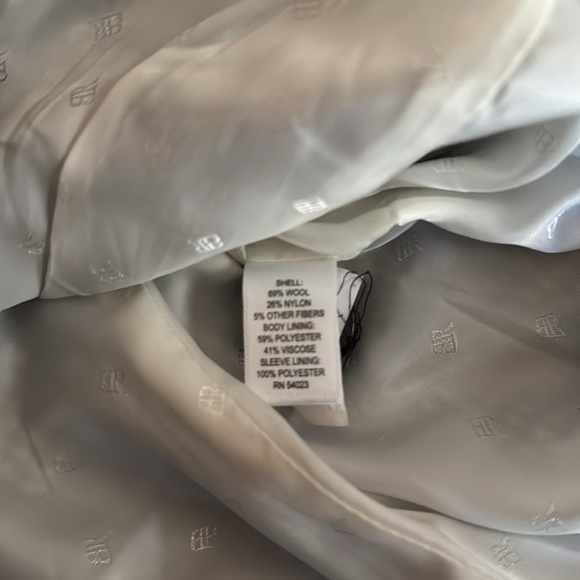 Banana Republic - Houndstooth Black & White Wool Pea Coat - Picture 7 of 7